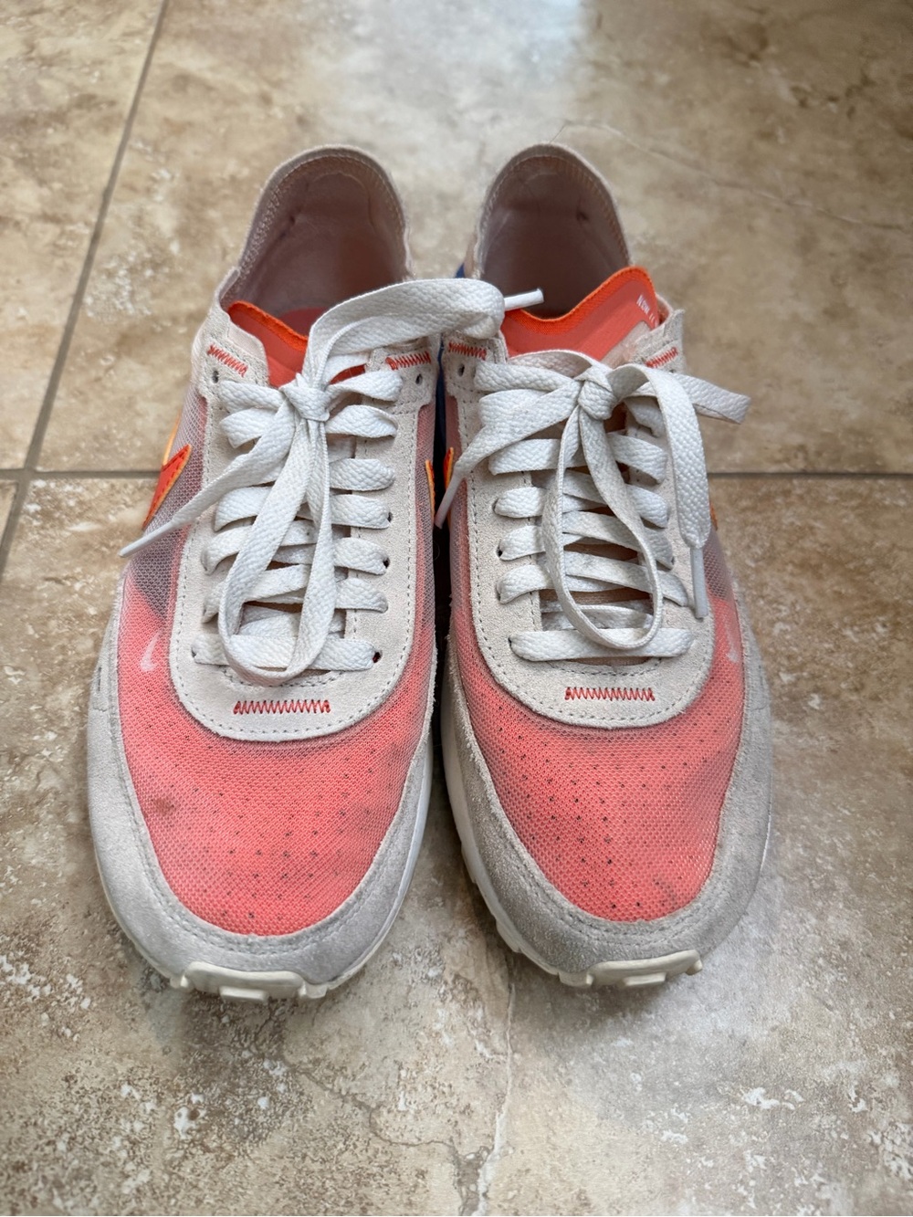Women’s Nike Coral and Cream Athletic Sneakers